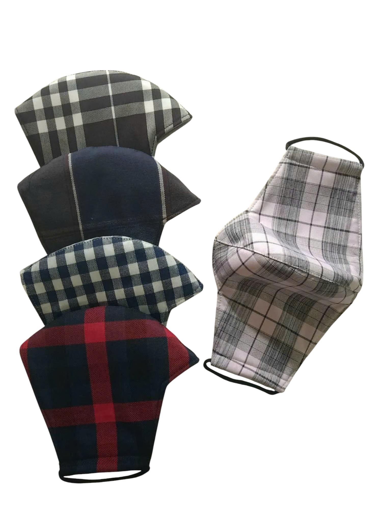 Khẩu trang vải cao cấp kẻ sọc có dây rút (5)