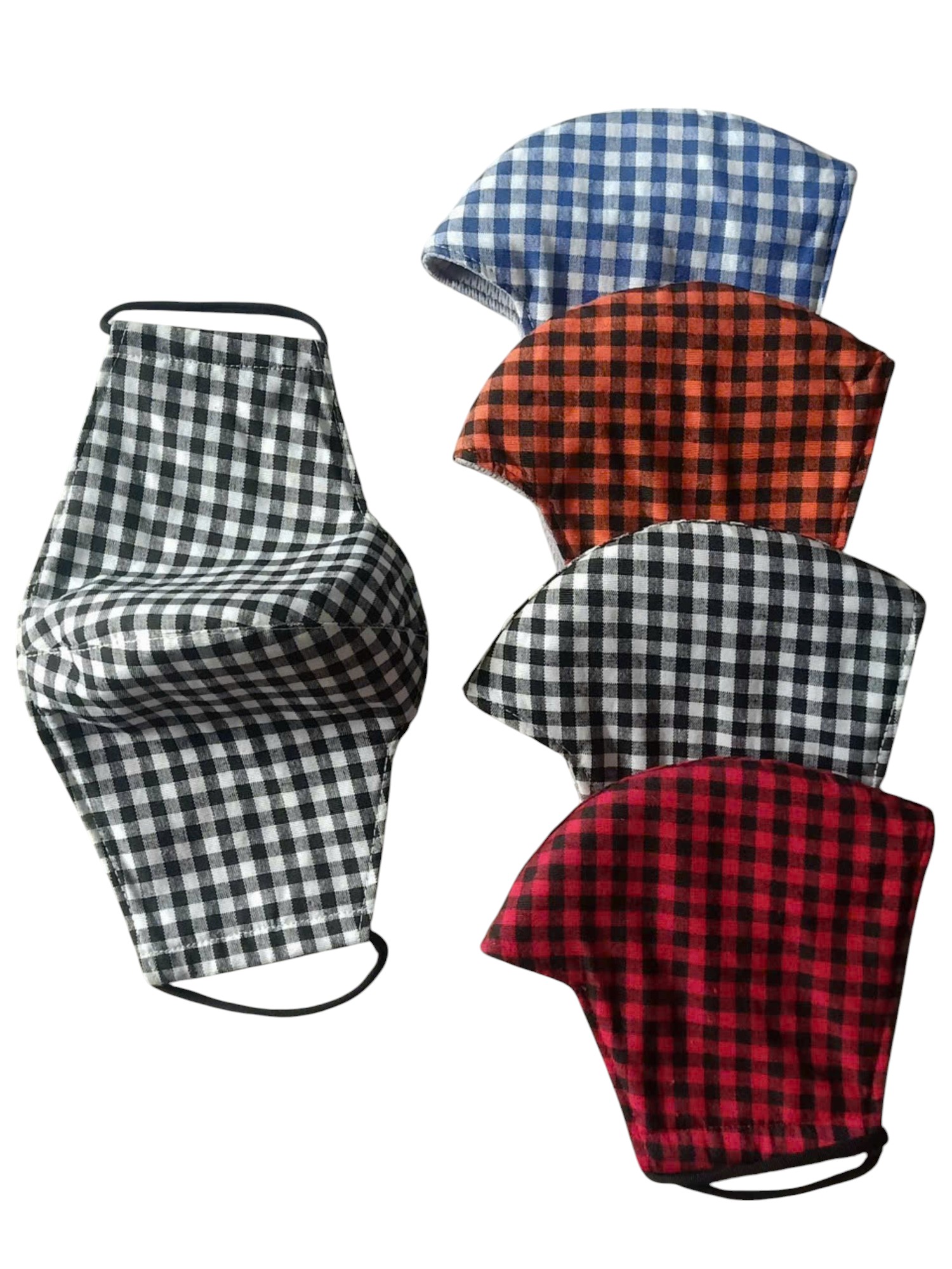 Khẩu trang vải cao cấp kẻ sọc có dây rút (6)